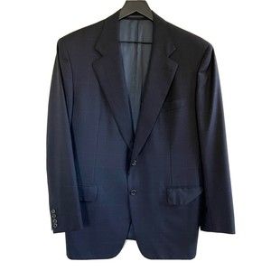 Gieves & Hawkes Savile Row London Window Plaid Check Wool Sport Coat Size 42